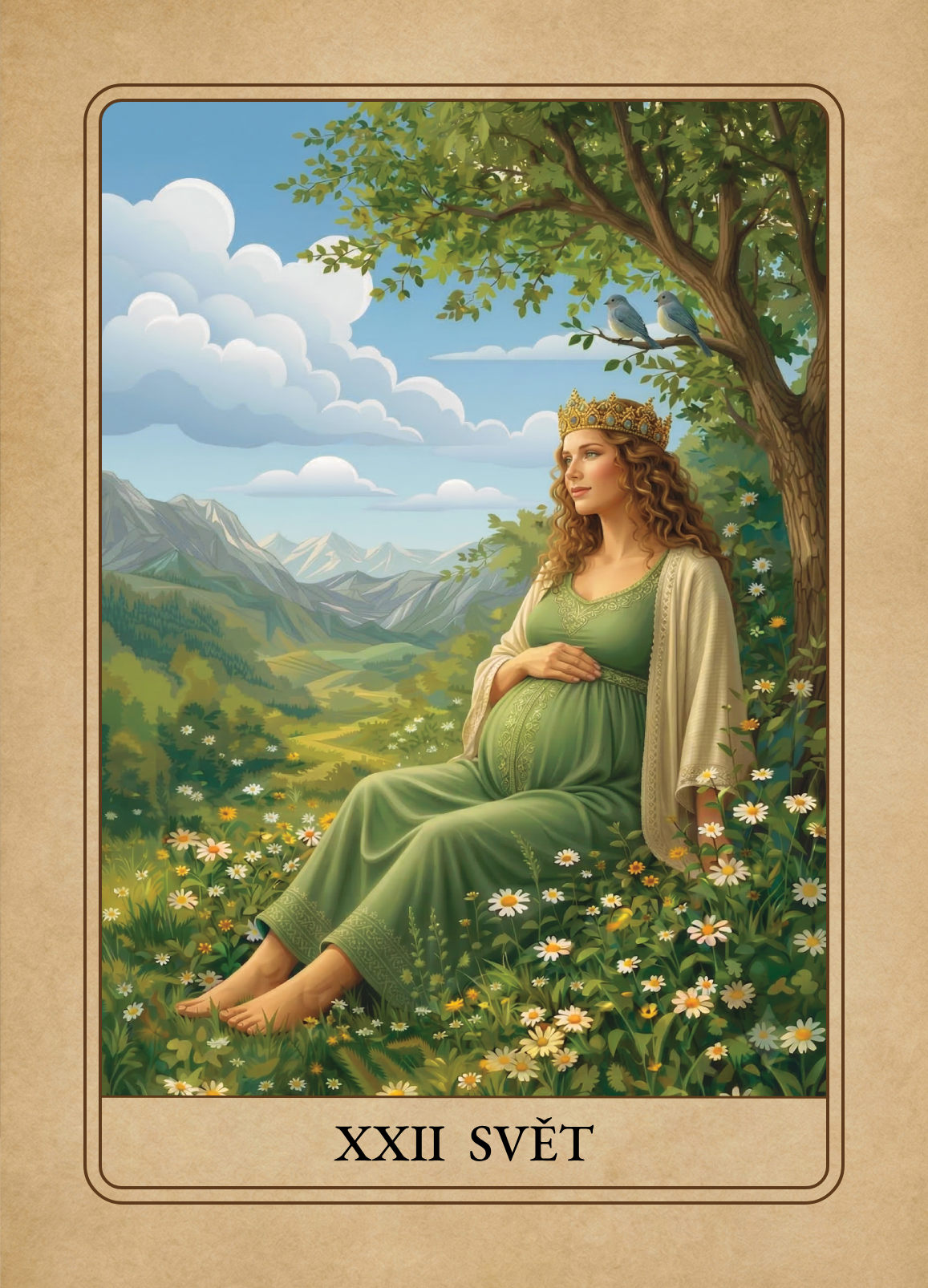 Tarot vnitřní integrity – ukázková karta